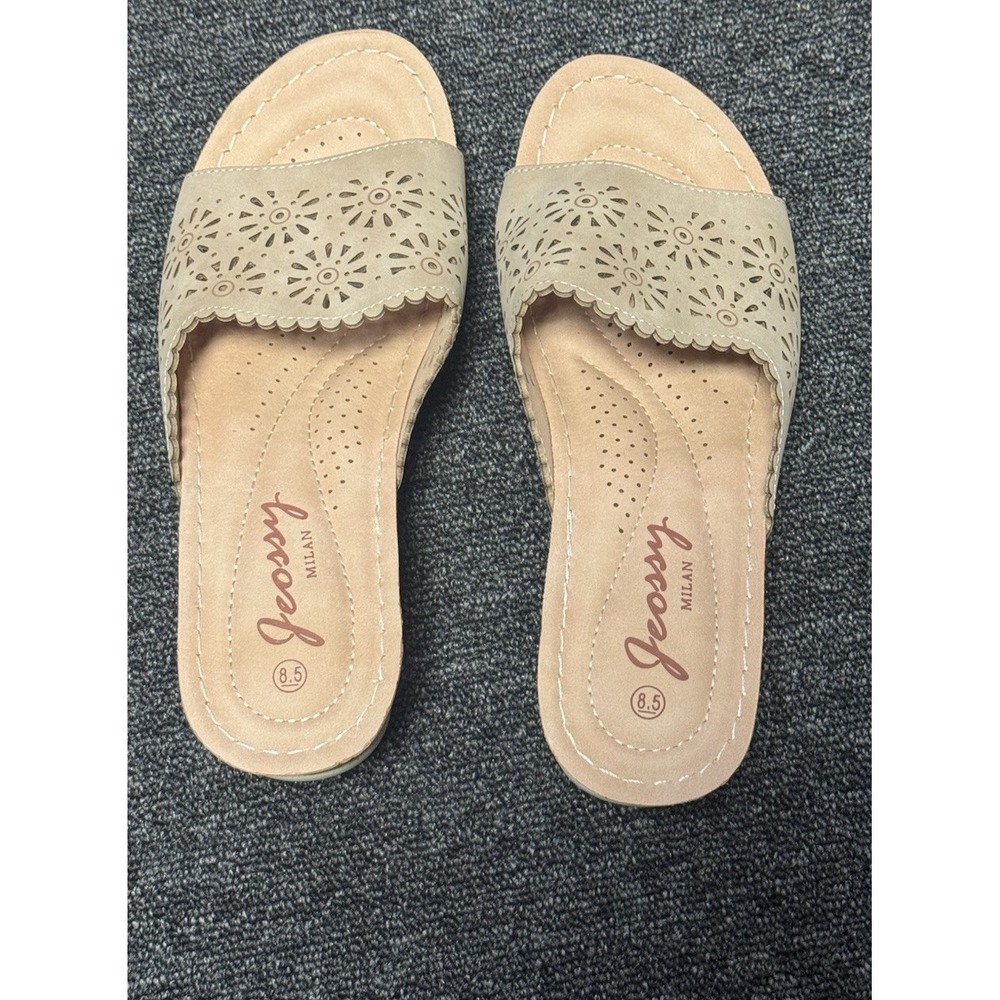 Jeossy Milan Women's Platform Wedge Open-Toe Sandal, Size 8.5‎ New- See Desc